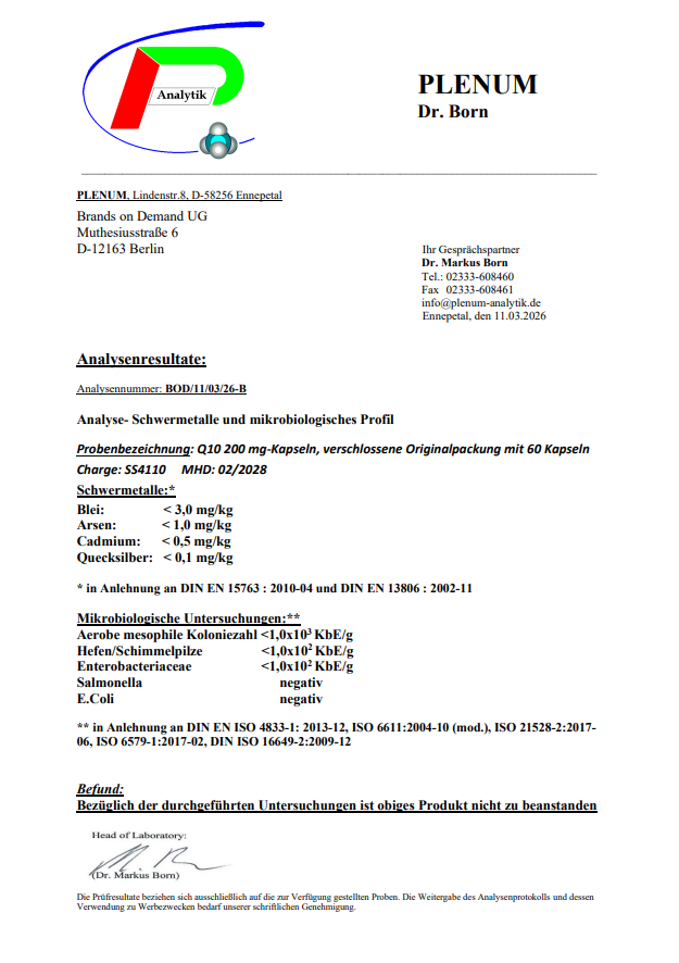 Coenzym Q10 200mg - 60 Softgels